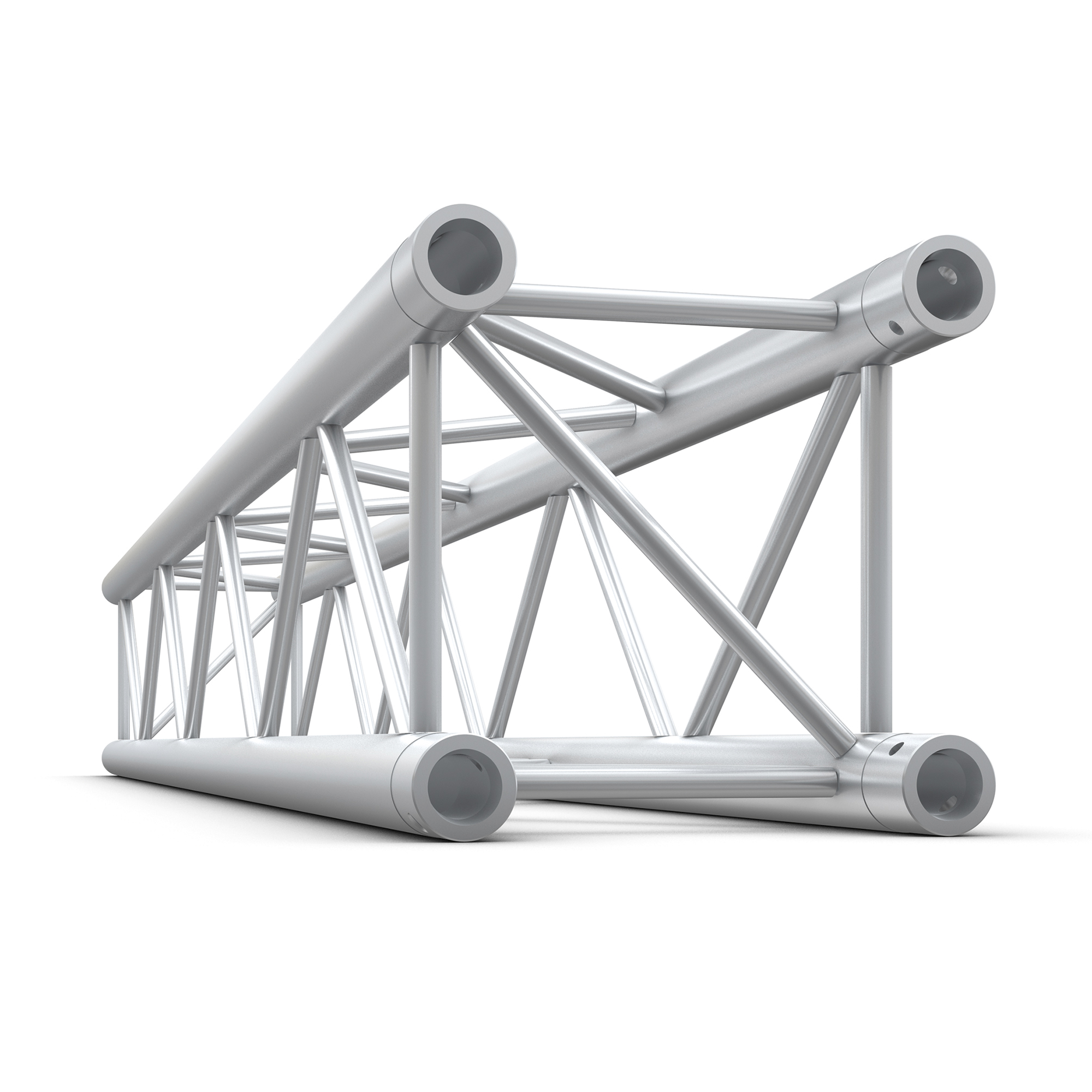 MILOS Pro-30 Square F Truss - Straight - Heavy Duty F (Prolyte Ø 27,8 mm compatible), Silver, 2.500mm QTVF2500 - 2500 mm - heavy duty - silver - F