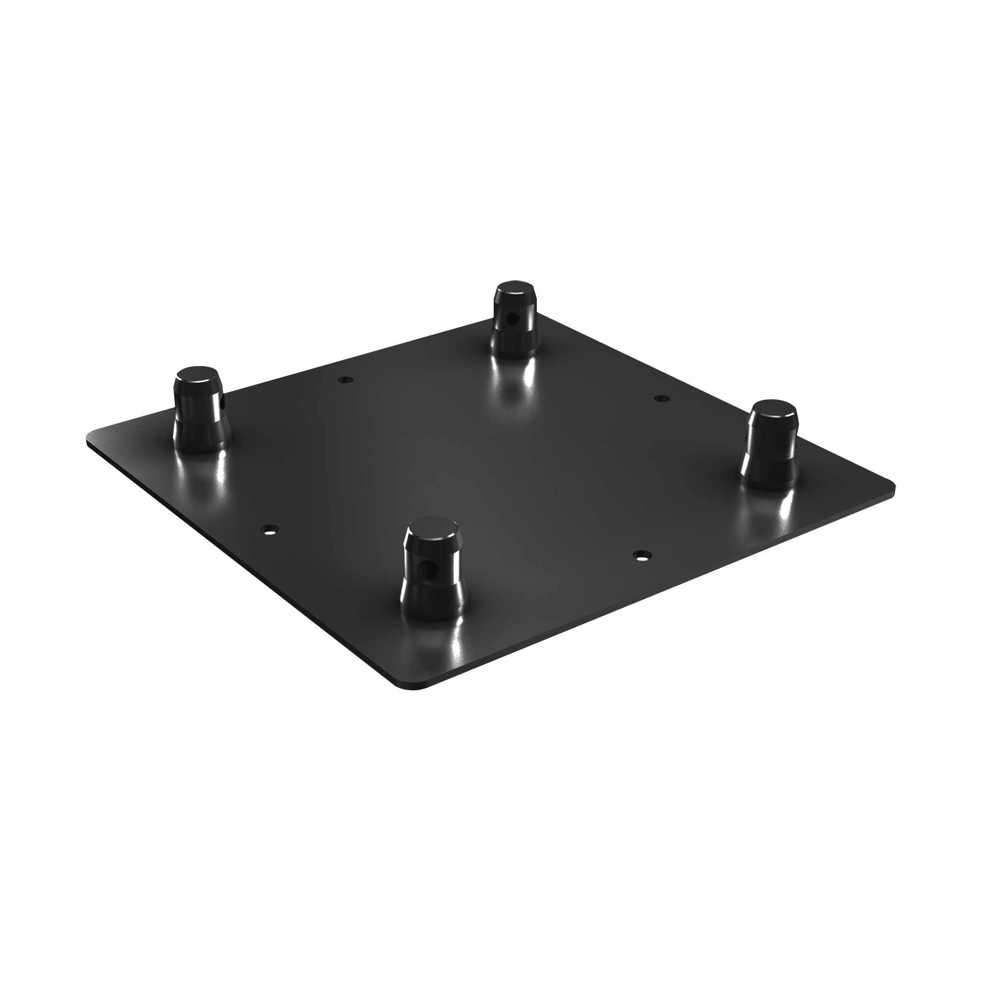 MILOS Pro-30 Square F Truss - Square Base Plate Male F (Prolyte Ø 27,8 mm compatible), Black FWPQC - nero - F
