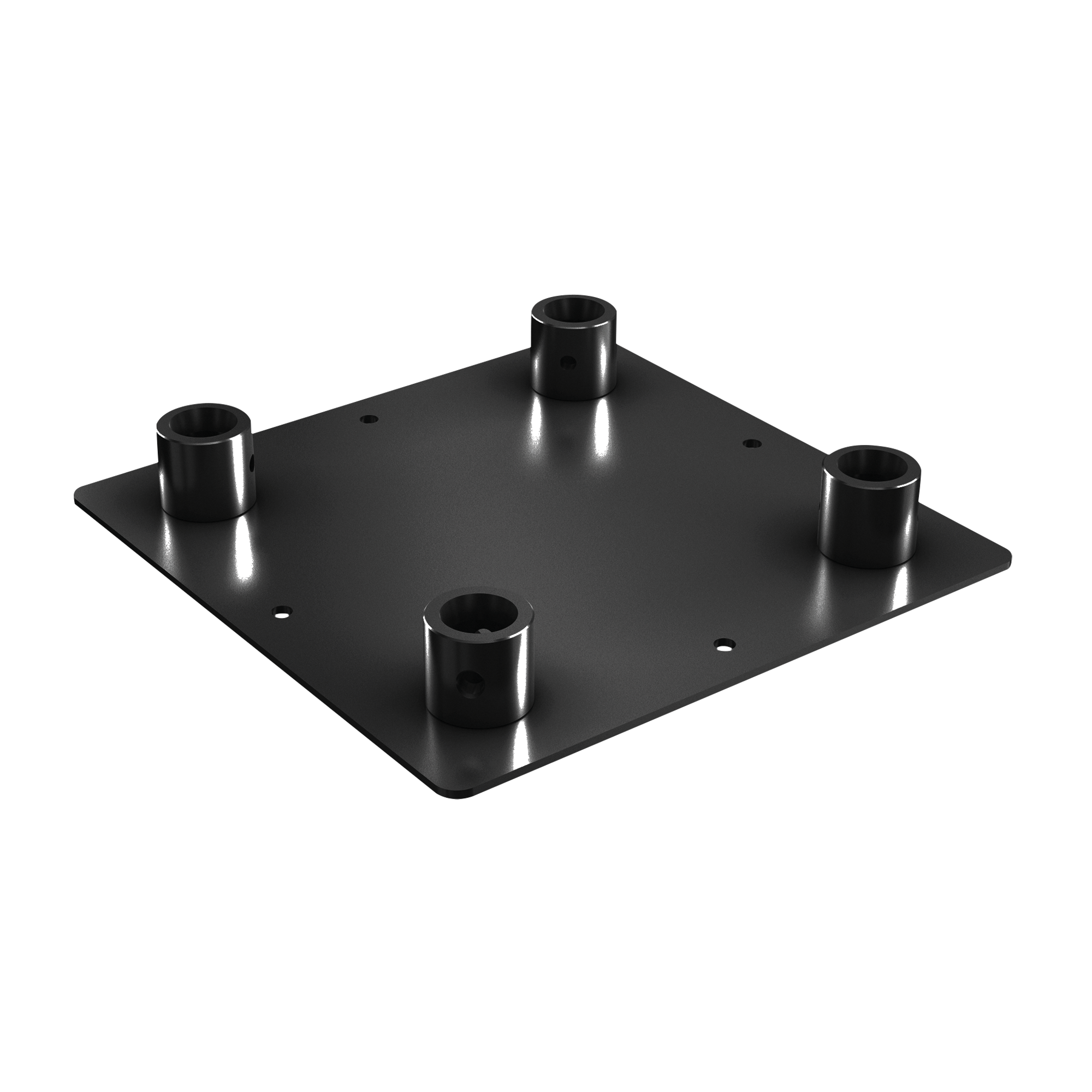 MILOS Pro-30 Square F Truss - Square Base Plate Female F (Prolyte Ø 27,8 mm compatible), Black FWPQ - nero - F