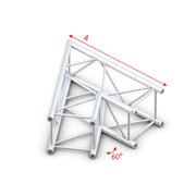 MILOS Pro-40 Square F Truss - Corner - Heavy Duty F (Prolyte Ø 27,8 mm compatible) QCLF20 - angolo da 60° - F
