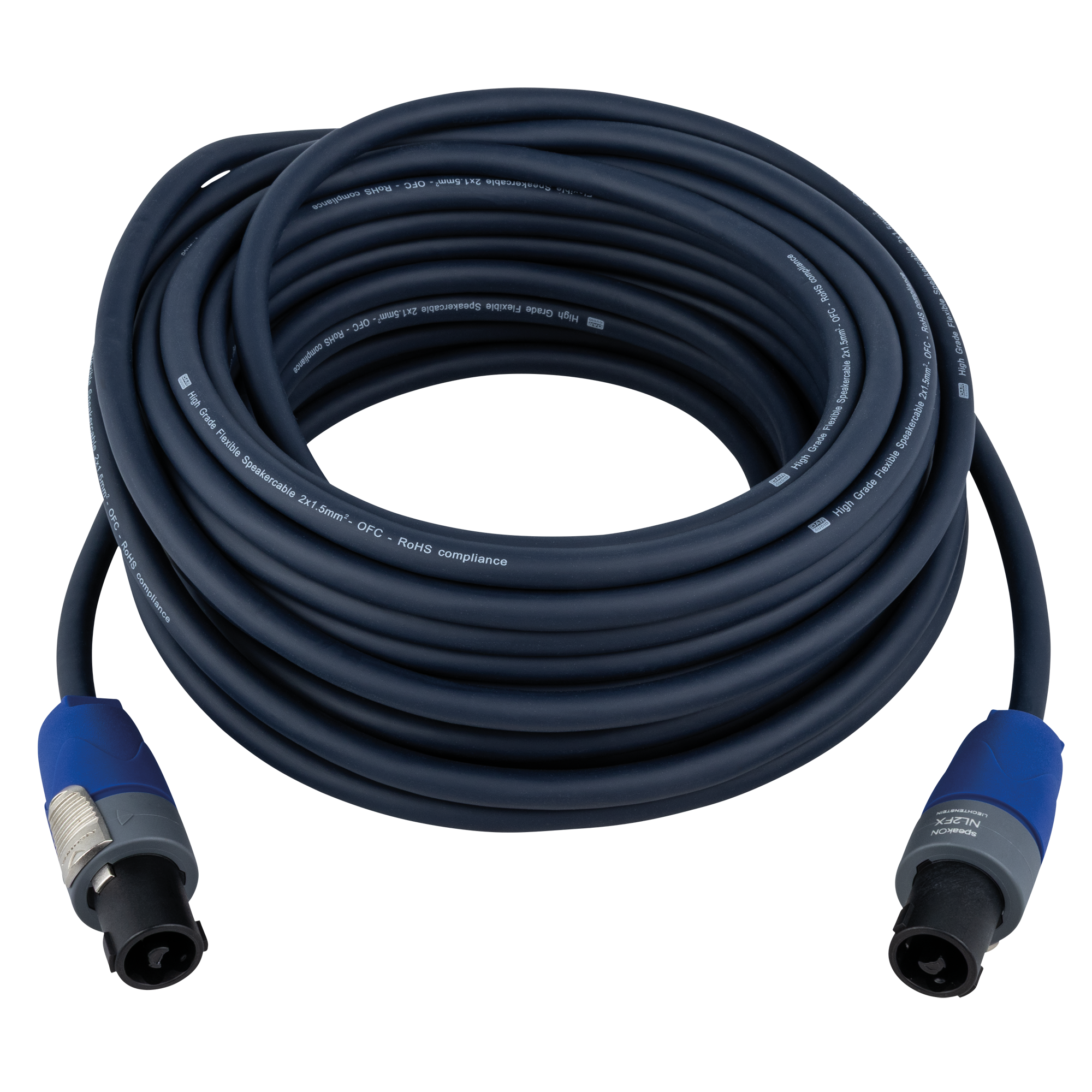 DAP FS17 - speakON to speakON - 2x 1.5 mm² - Neutrik 15 m 15 m