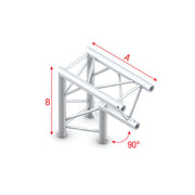 MILOS Pro-30 Triangle F Truss - Corner apex down F (Prolyte Ø 27,8 mm compatible) ACF25 - angolo da 90° - F