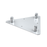 MILOS Pro-30 Triangle F Truss - Triangle Base Plate Male F (Prolyte Ø 27,8 mm compatible), Silver FWPTC - F