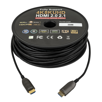 DAP HDMI 2.1 AOC 8K Fibre Cable 30 m - Gold plated 30 m - Placcato oro