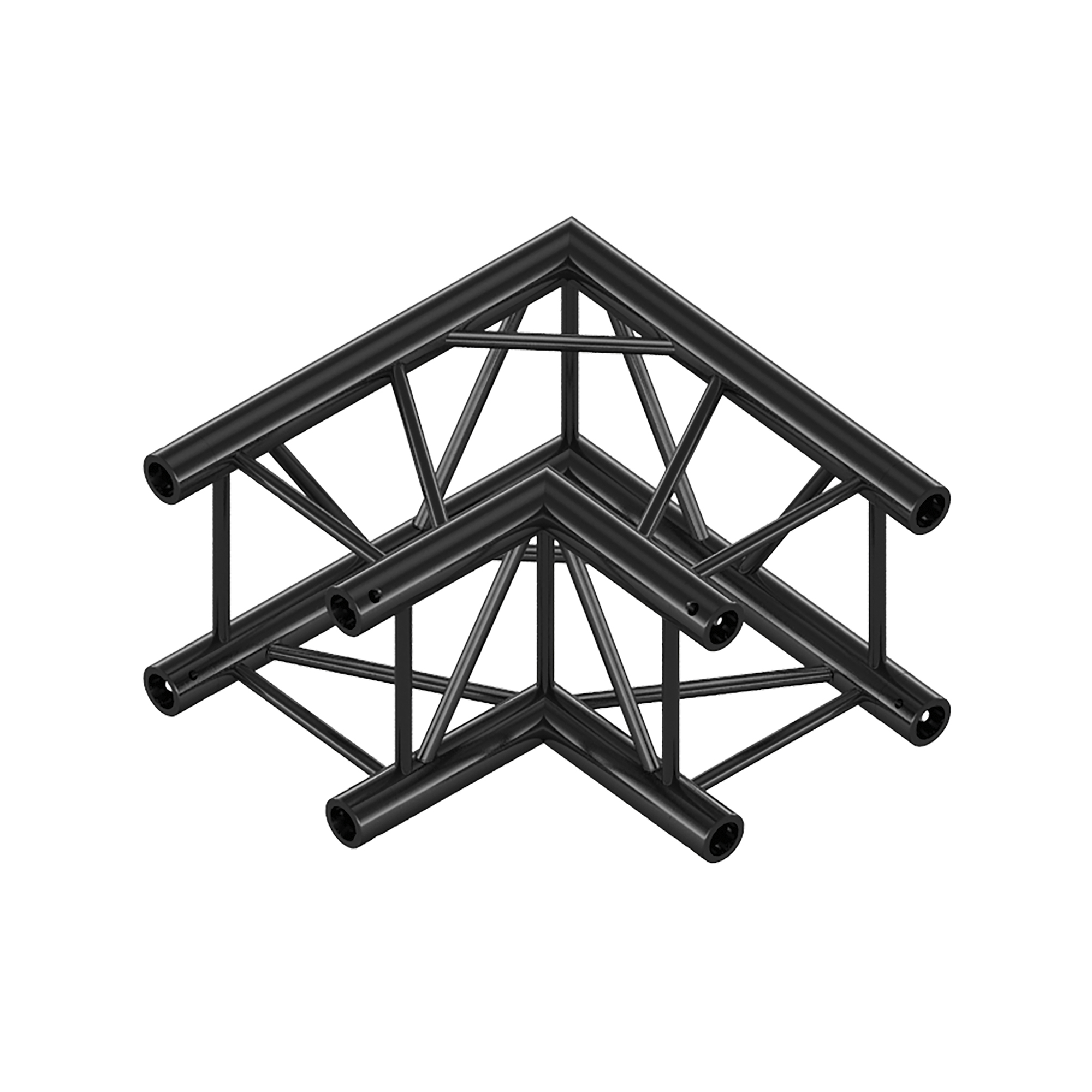 MILOS Pro-30 Square G Truss - Corner - Heavy Duty G (Global & Euro Ø 29,0 mm compatible), Black QCVU21 - 90° corner - heavy duty - black - G