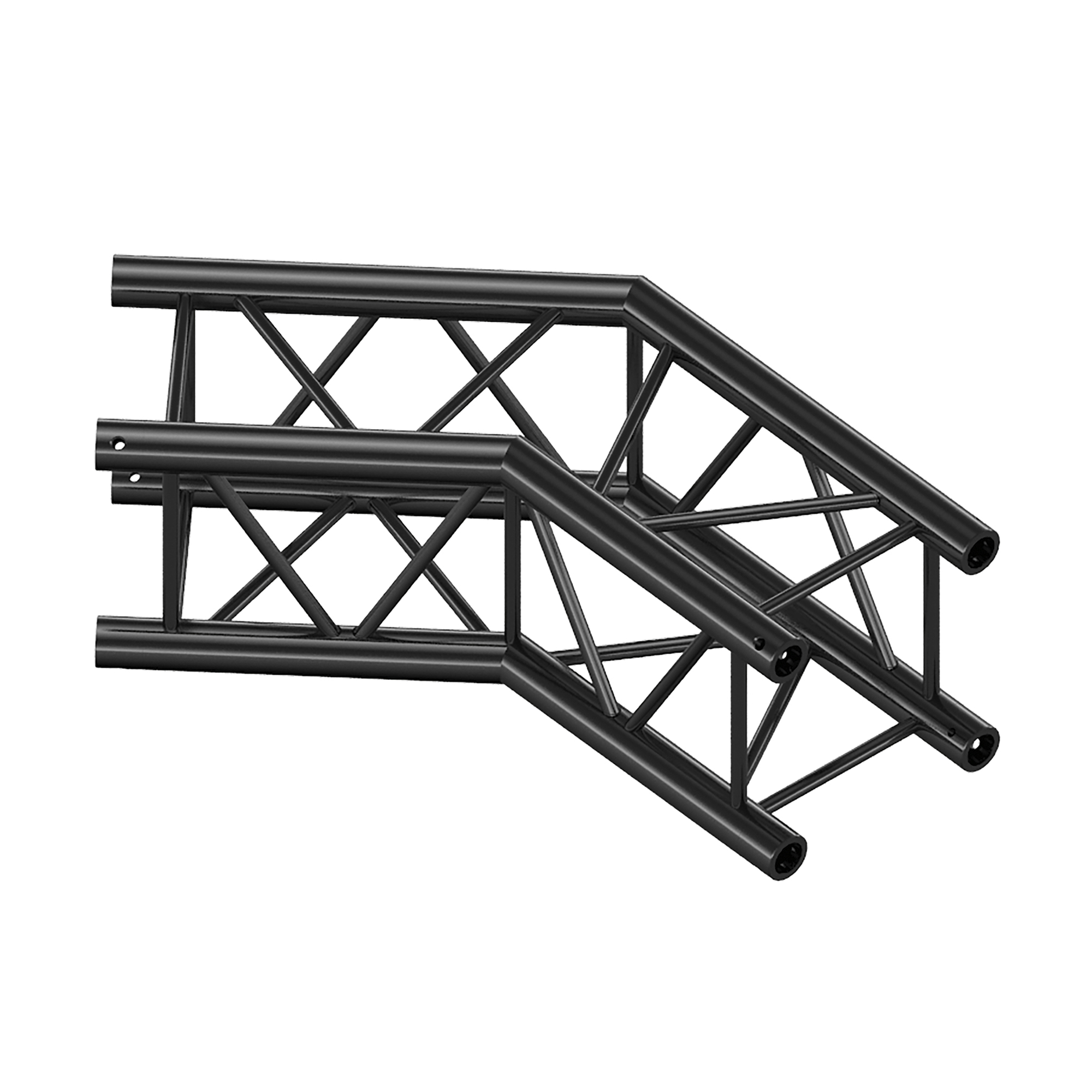 MILOS Pro-30 Square G Truss - Corner - Heavy Duty G (Global & Euro Ø 29,0 mm compatible), Black QCVU23 - 135° corner - heavy duty - black - G