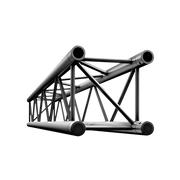 MILOS Pro-30 Square G Truss - Straight G (Global & Euro Ø 29,0 mm compatible), Black, 1.000mm QTU1000 - 1000 mm - black