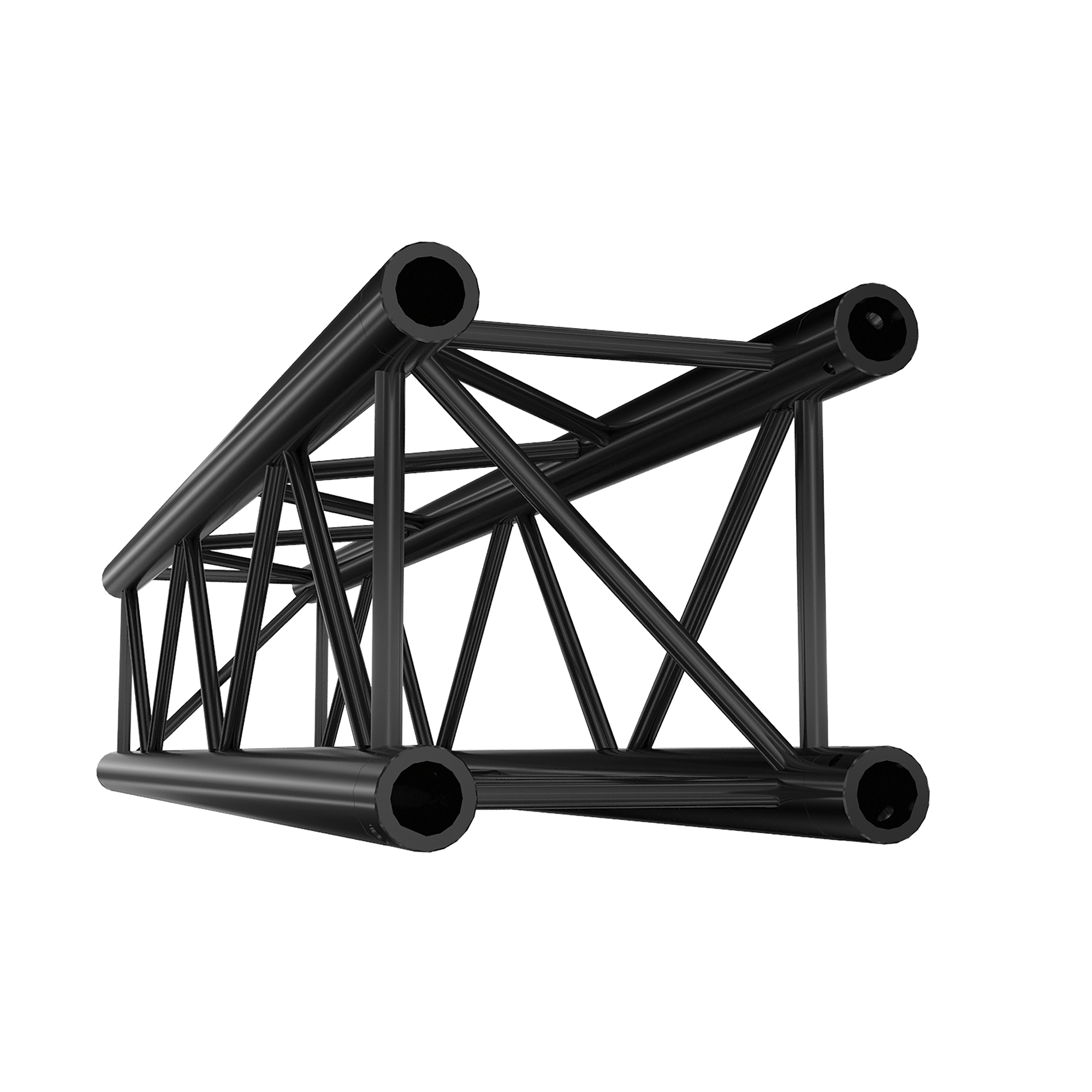 MILOS Pro-30 Square G Truss - Straight - Heavy Duty G (Global & Euro Ø 29,0 mm compatible), Black, 2.000mm QTVU2000 - 2000 mm - heavy duty - black - G