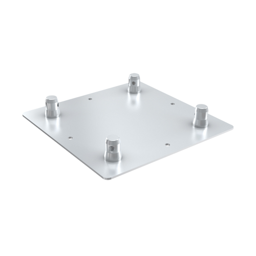 MILOS Pro-30 Square G Truss - Square Base Plate Male G (Global & Euro Ø 29.0 mm compatible), Silver UWPQC - male