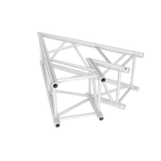 MILOS Pro-40 Square G Truss - Corner - Heavy Duty G (Global & Euro Ø 29,0 mm compatible), Silver QCLU19 - 45° corner - G