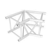 MILOS Pro-40 Square G Truss - Corner - Heavy Duty G (Global & Euro Ø 29,0 mm compatible), Silver QCLU22 - 120° corner - G