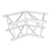 MILOS Pro-40 Square G Truss - Corner - Heavy Duty G (Global & Euro Ø 29,0 mm compatible), Silver QCLU23 - 135° corner - G