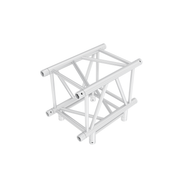 MILOS Pro-40 Square G Truss - T-Cross 3-way G (Global & Euro Ø 29,0 mm compatible), Silver QTLU35 - 90° corner - heavy duty - G