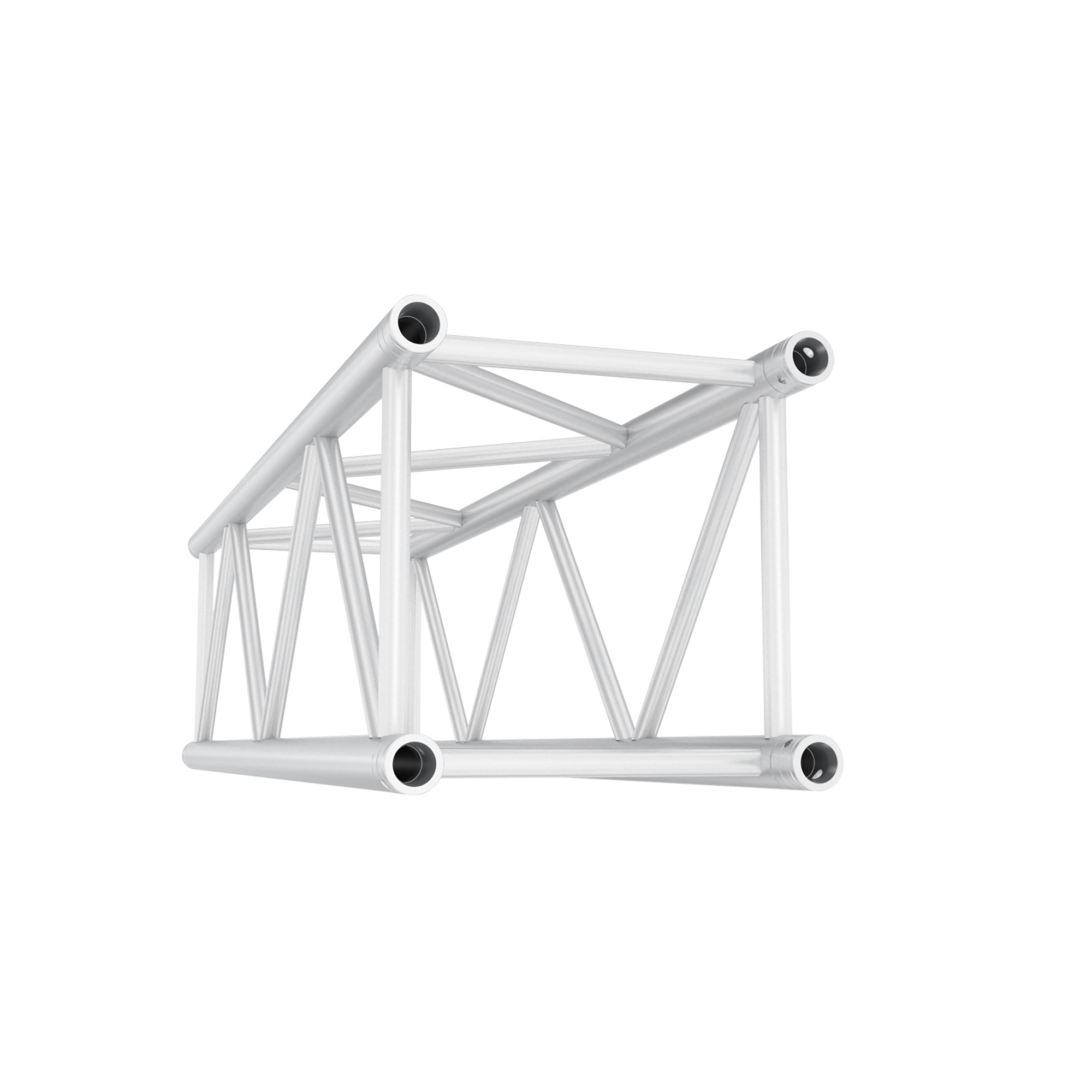 MILOS Pro-40 Square G Truss - Straight - Heavy Duty G (Global & Euro Ø 29,0 mm compatible), Silver, 4.000mm QTLU4000 - 4000 mm - G