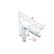 MILOS Pro-30 Triangle G Truss - Corner ACU19 - Receivers included - 45° corner