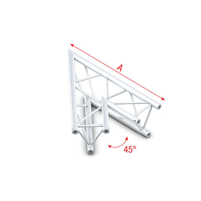 MILOS Pro-30 Triangle G Truss - Corner ACU19 - Receivers included - 45° corner