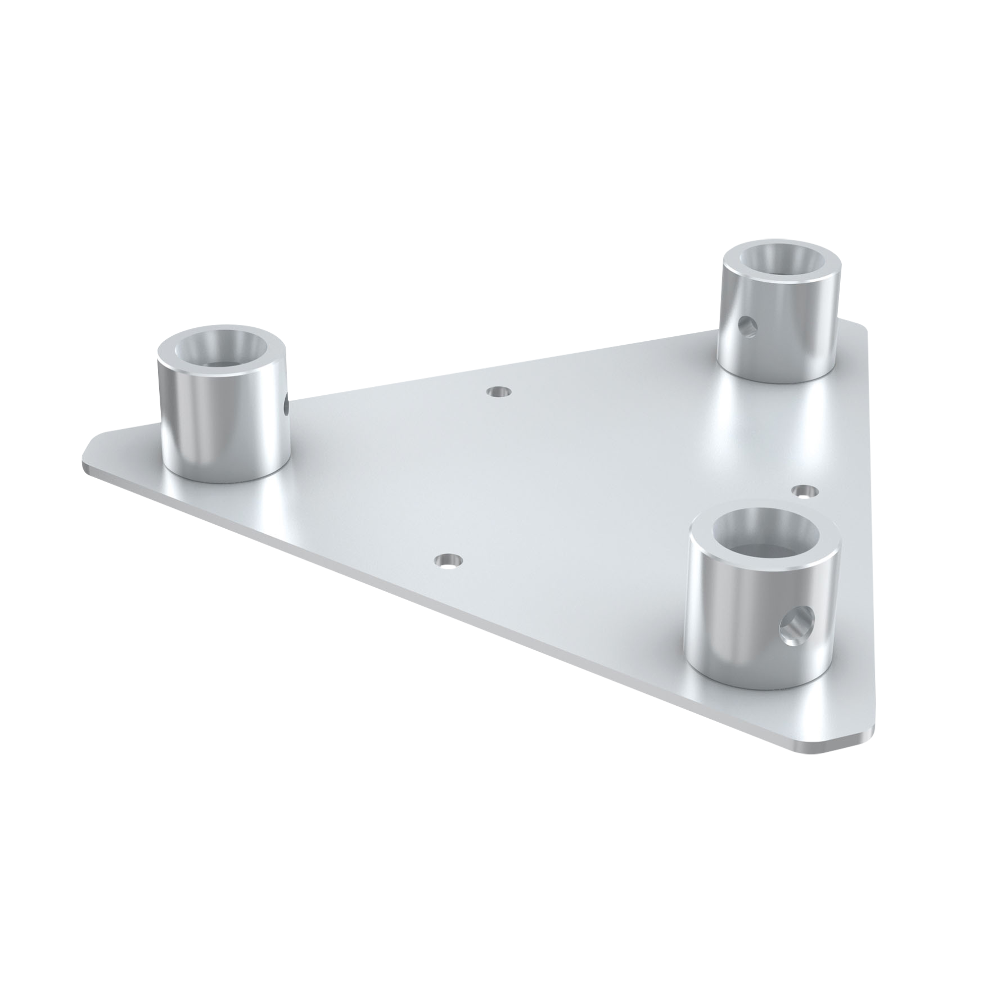 MILOS Pro-30 Triangle G Truss - Base Plate Female G (Global & Euro Ø 29,0 mm compatible), Silver UWPT - female