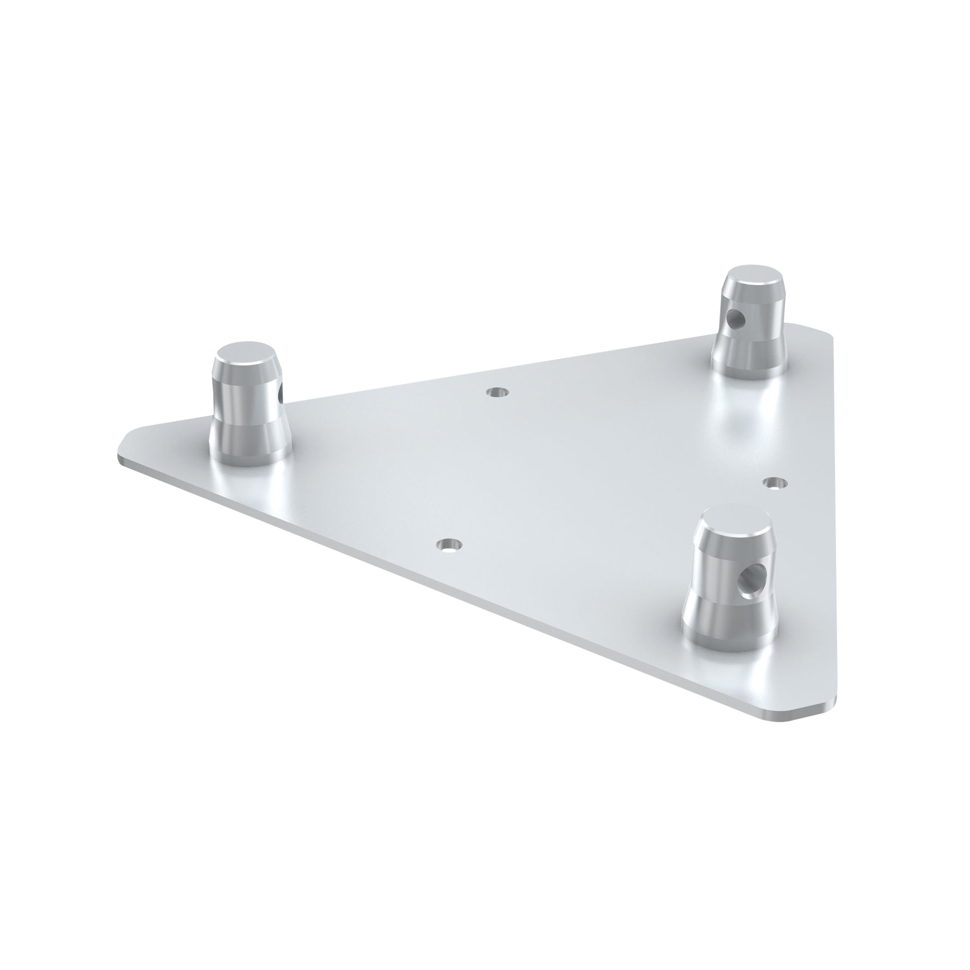 MILOS Pro-30 Triangle G Truss - Base Plate Male G (Global & Euro Ø 29,0 mm compatible), Silver UWPTC - male