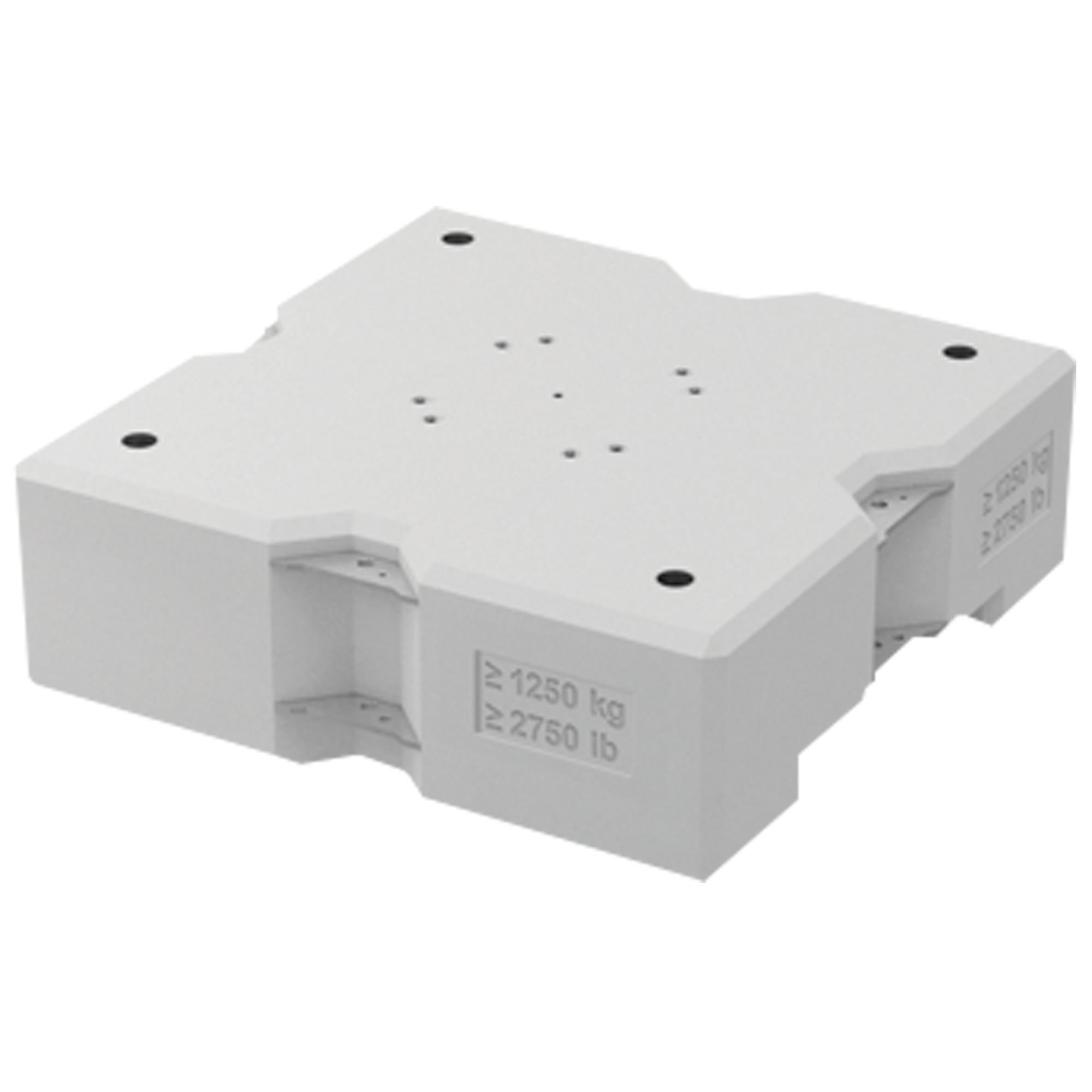 MILOS Concrete Ballast Base 1250 kg