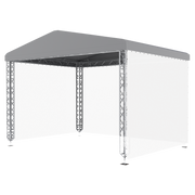 MILOS MR0 NGW Roof System with Canopy 6m, 5m Senza tiranti - 6 x 5 m