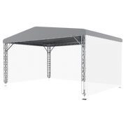 MILOS MR0 NGW Roof System with Canopy 8m, 6m Senza tiranti - 8 x 6 m