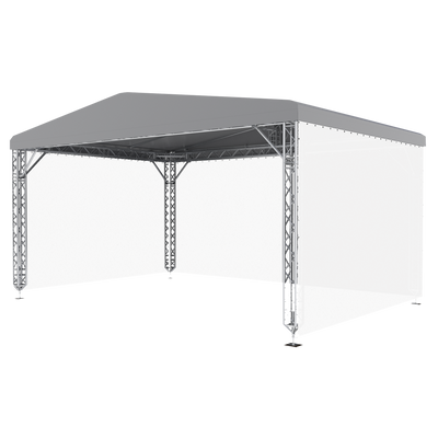 MILOS MR0 NGW Roof System with Canopy 8m, 6m Senza tiranti - 8 x 6 m