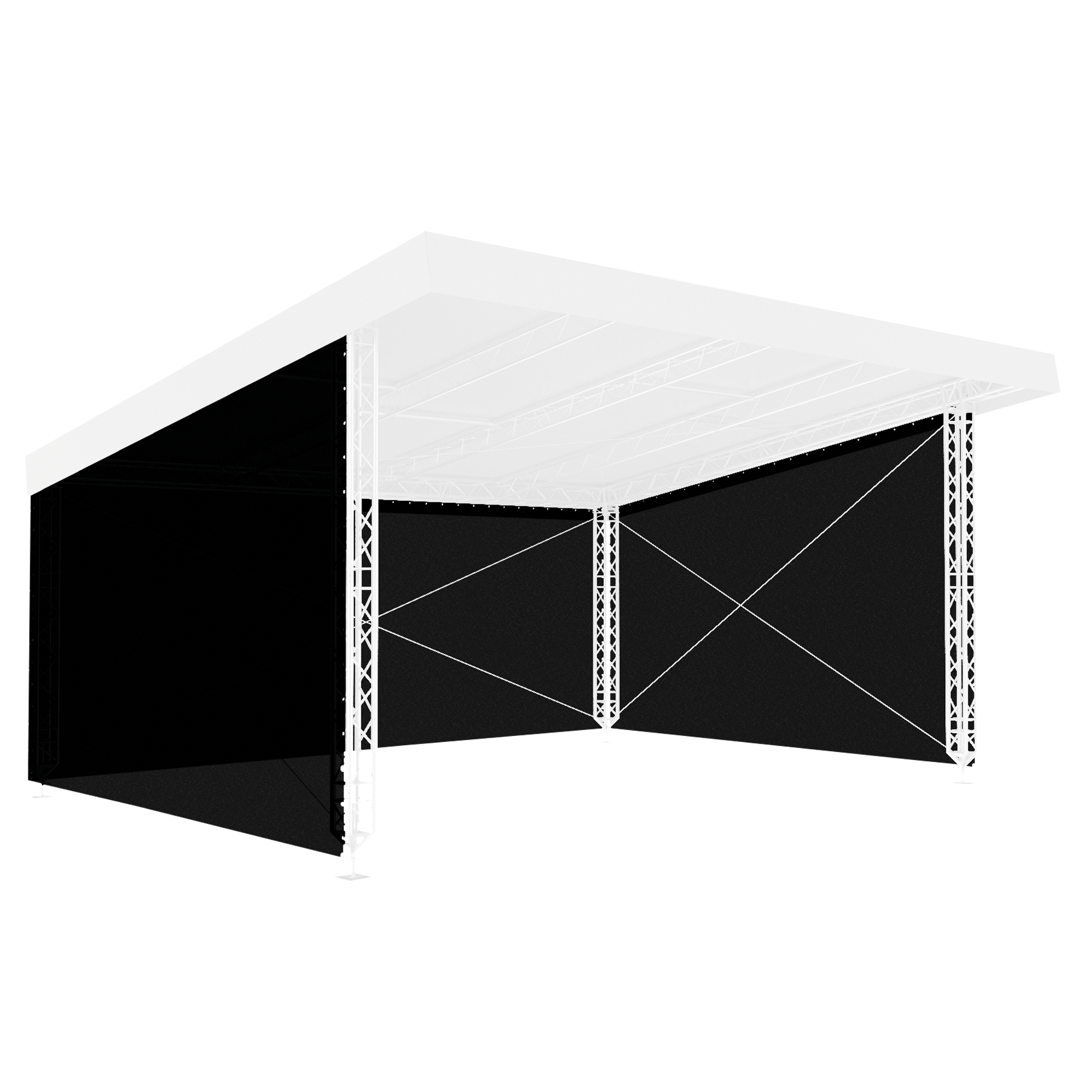 MILOS Side Nets for MR0 Sloping Roof System 8m, 6m per 8 x 6 m