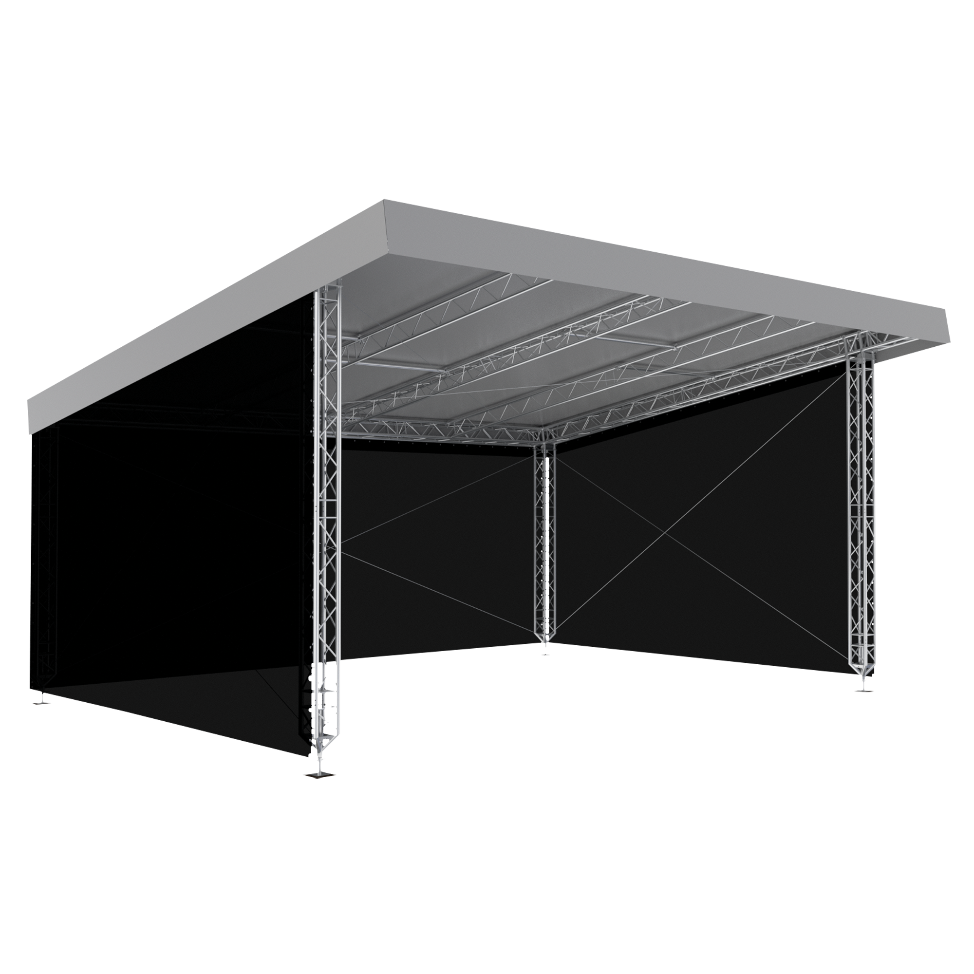 MILOS MR0 Sloping Roof System with Canopy 8m, 6m 8 x 6 m