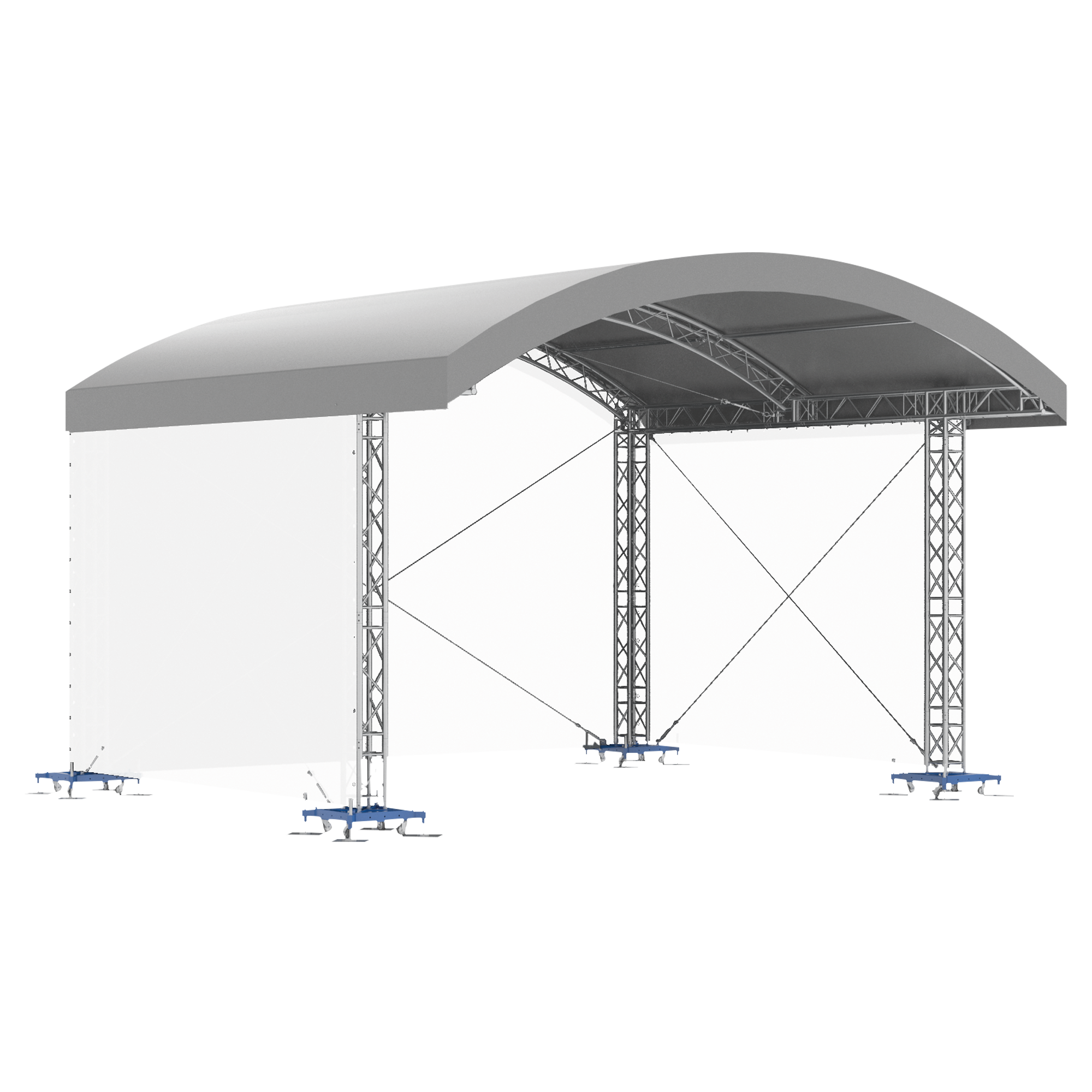 MILOS MR1 Arched Roof System with Canopy 8m, 6m 8 x 6 m