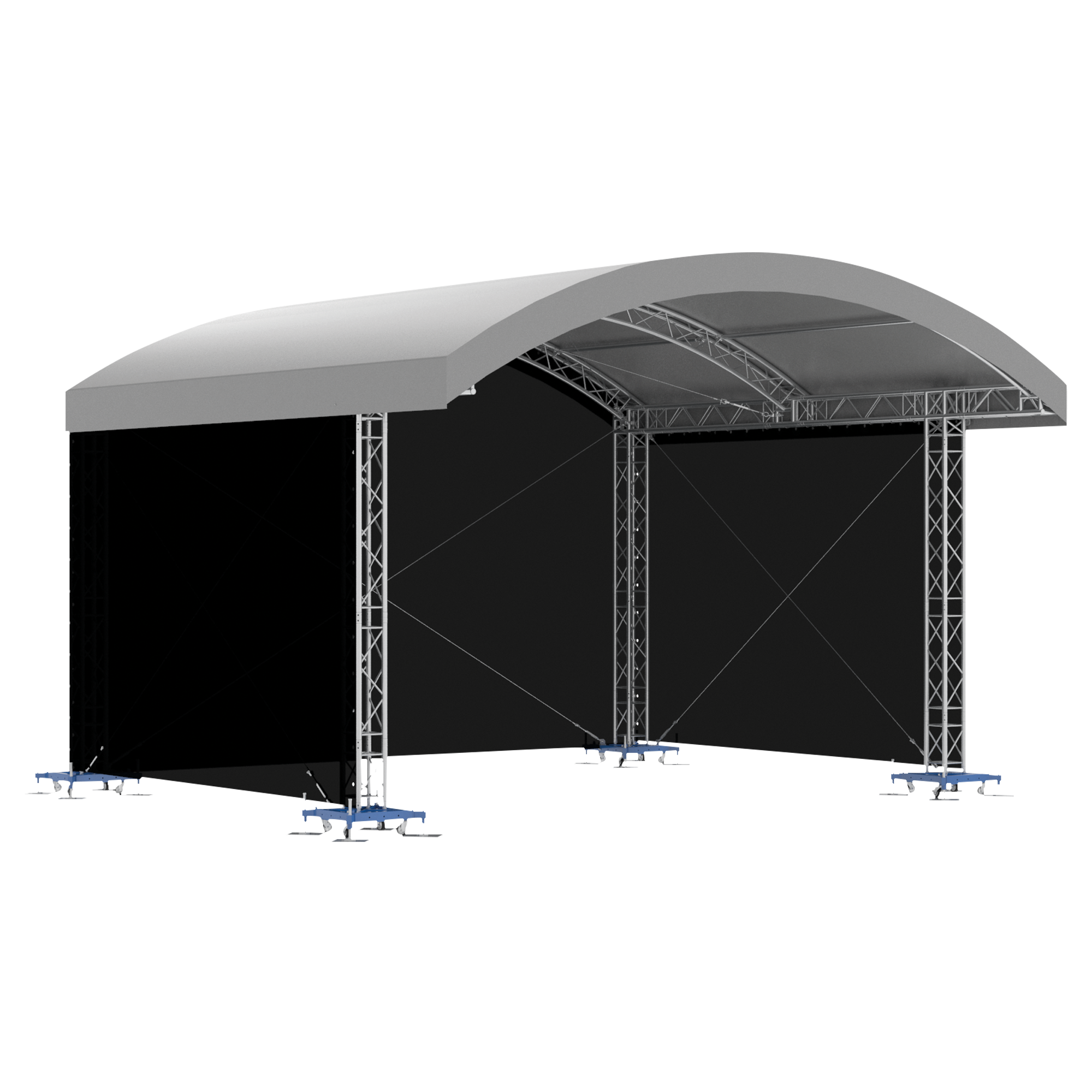 MILOS Side Nets for MR1 Arched Roof System 8m, 6m per 8 x 6 m