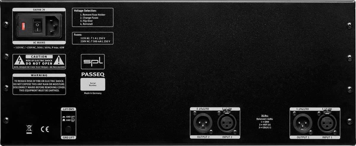 SPL PASSEQ BLACK Égaliseur 2 canaux analogique