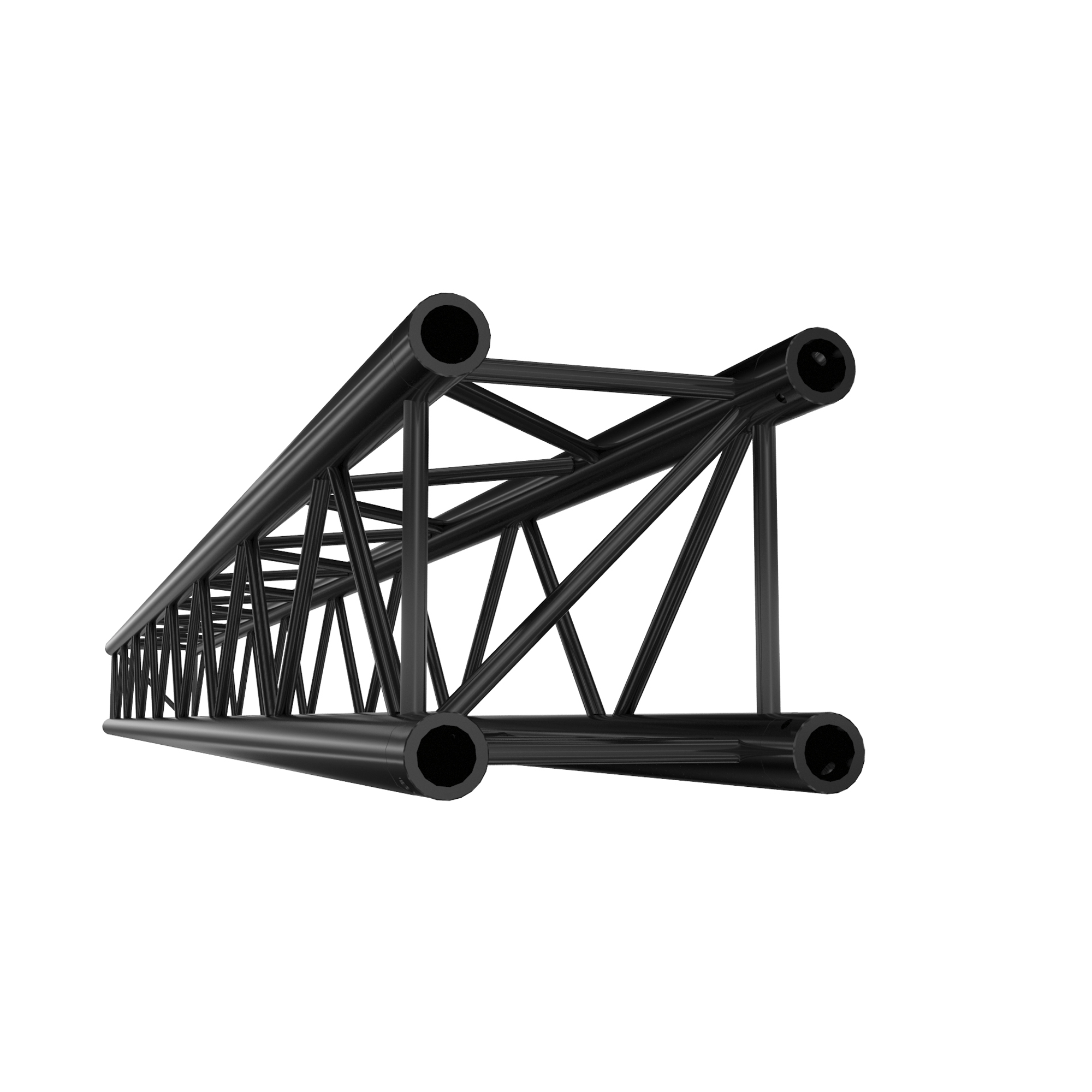 MILOS Pro-30 Square P Truss - Straight P (Milos Ø 29,8 mm compatible), Black, 4.000mm QTB4000 - 4000 mm - nero - P