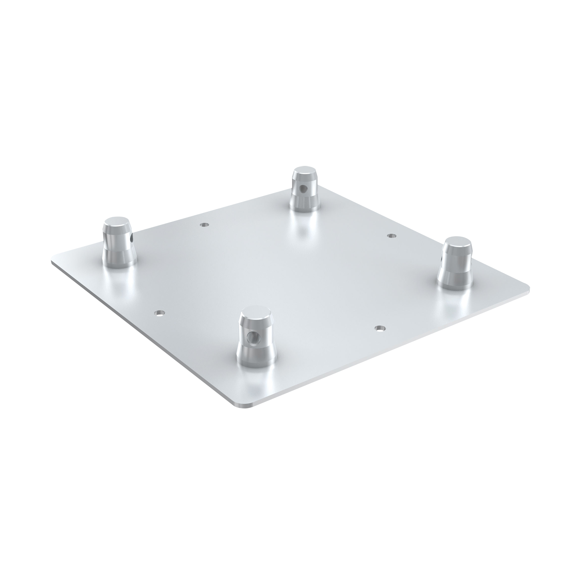 MILOS Pro-30 Square P Truss - Square Base Plate Male P (Milos Ø 29,8 mm compatible), Silver BWPQC - male