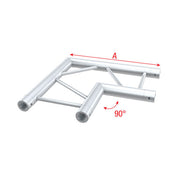 MILOS Pro-30 Step P Truss - Corner P (Milos Ø 29,8 mm compatible) HB21 - 90° corner - horizontal