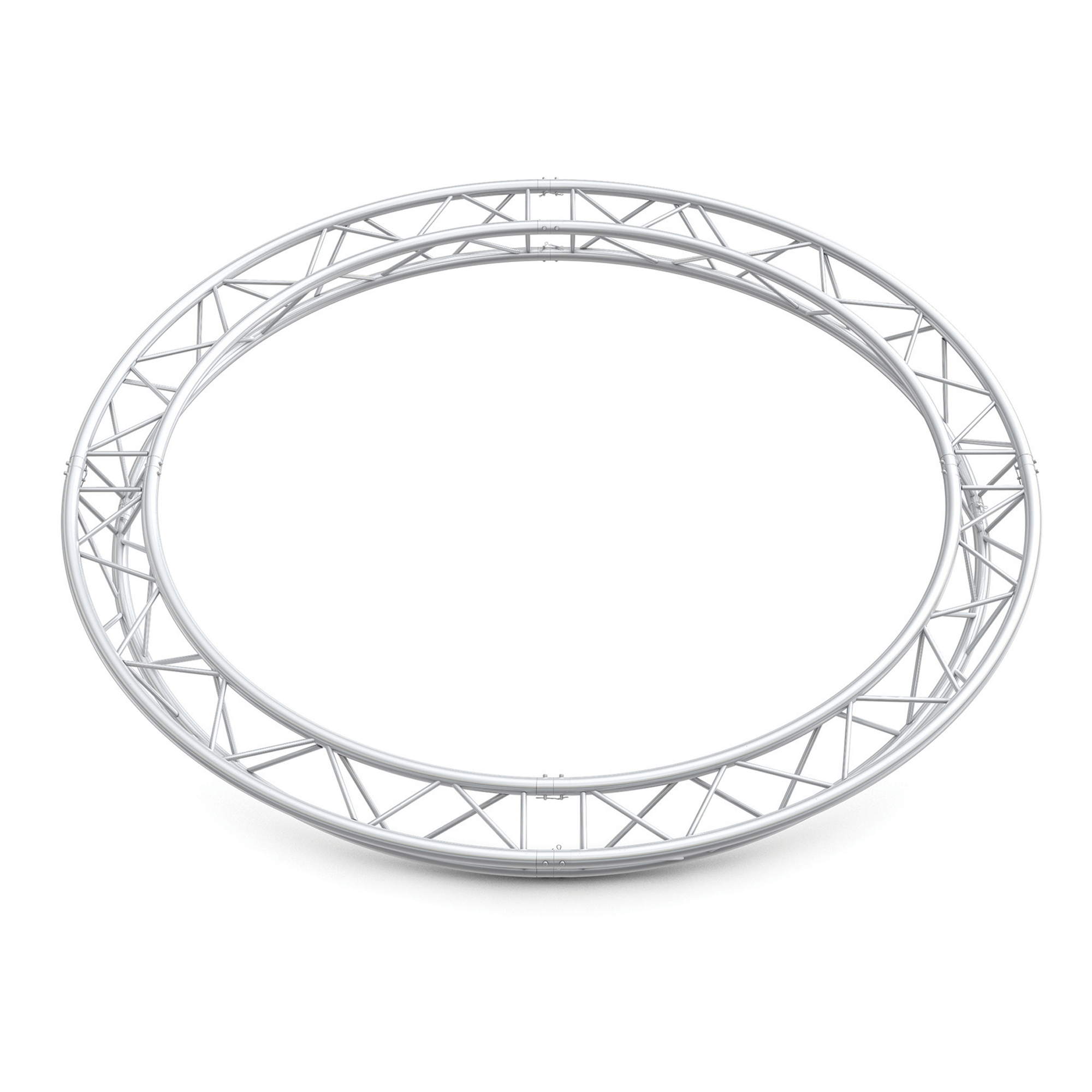 MILOS Pro-30 Triangle P Truss Circle P (Milos Ø 29,8 mm compatible), Silver, 2.000mm CrSTBd2000 - diameter 2 m