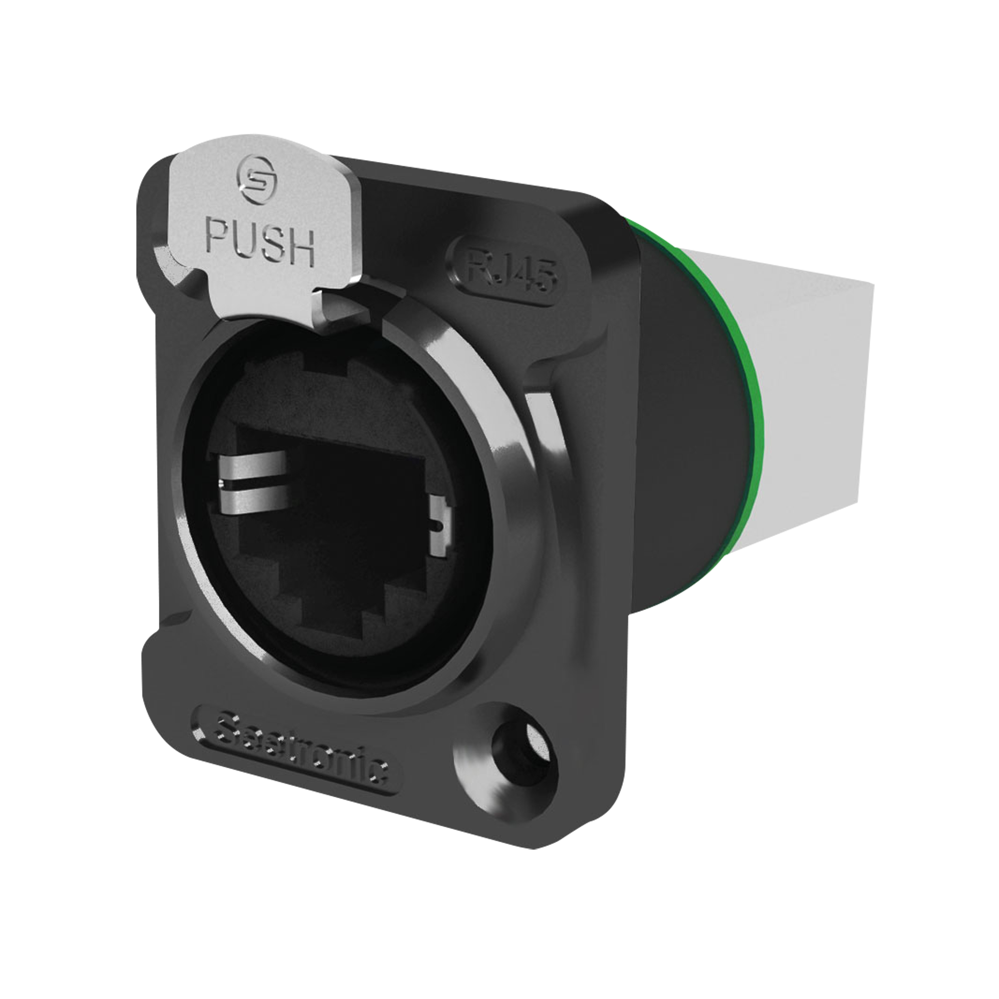 SEETRONIC RJ45 Chassis Feedthrough locking receptacle Presa di blocco passacavo