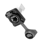 SEETRONIC RJ45 Chassis Feedthrough locking receptacle - IP65 Presa di blocco passante - IP65