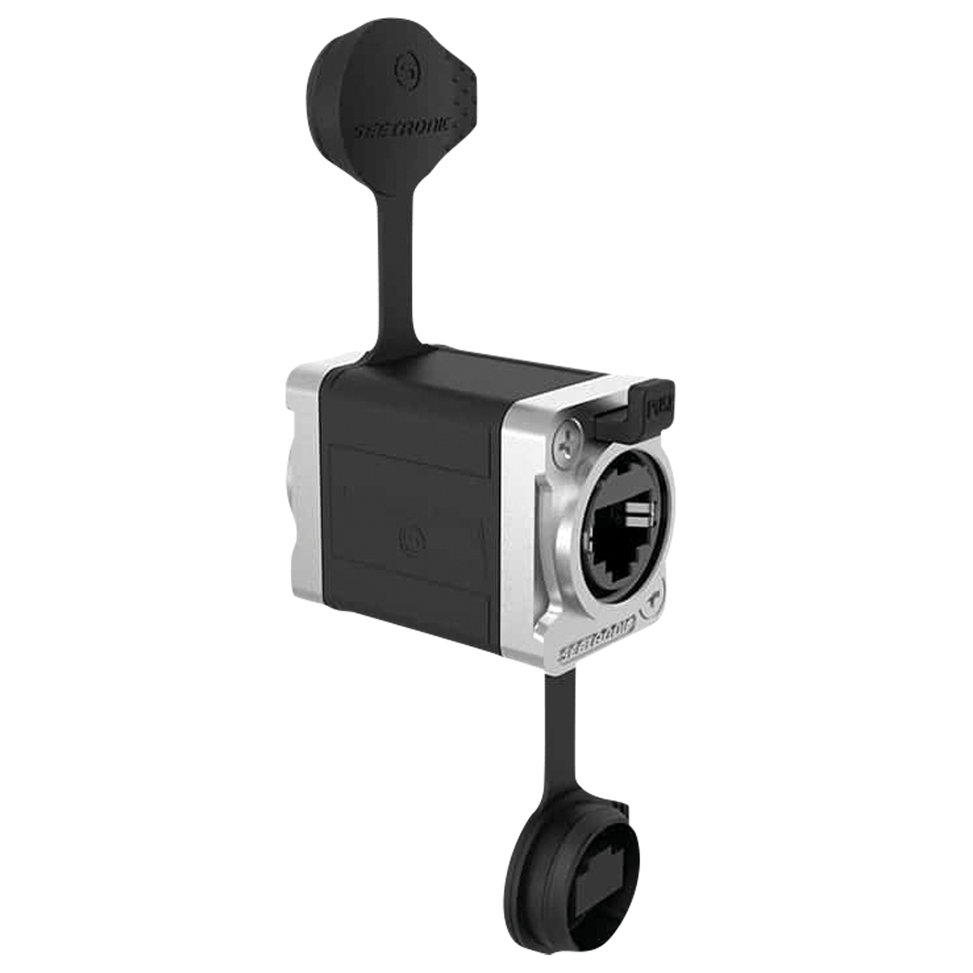 SEETRONIC RJ45 Feedthrough Coupler Bloccaggio a scatto