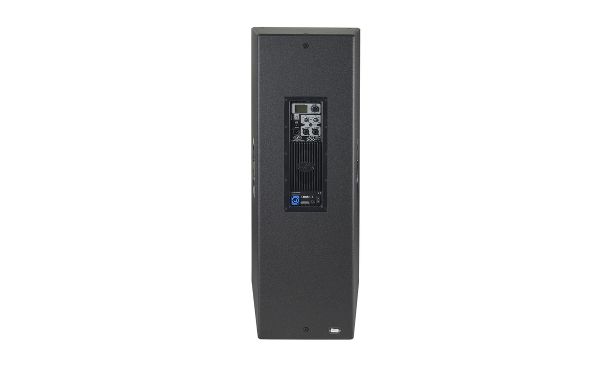 Das ACTION-525A Cassa attiva 2 x 15" a 2 vie 500 w,134 db - 230/115 v - nera