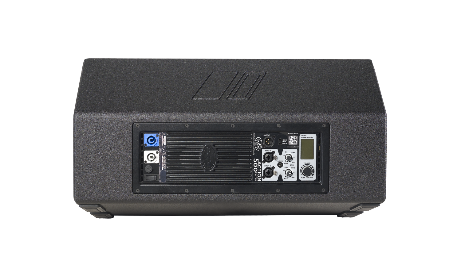Das ACTION-M512A Monitor attivo 12" - 500 w, 130 db- 230/115 v - nero