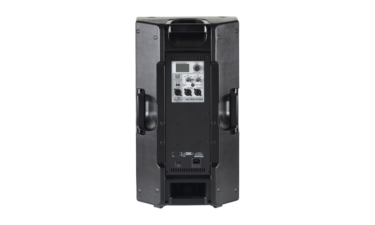 Das ALTEA-412A Cassa attiva 12" a 2 vie 400 w, 126 db- in polipropilene - nera