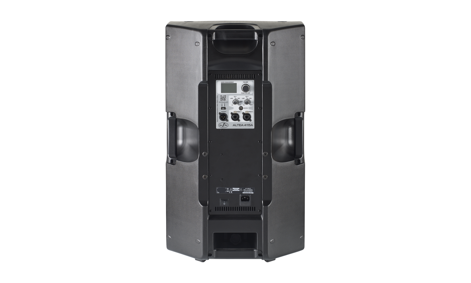 Das ALTEA-415A Cassa attiva 15" a 2 vie 400 w, 128 db- in polipropilene - nera