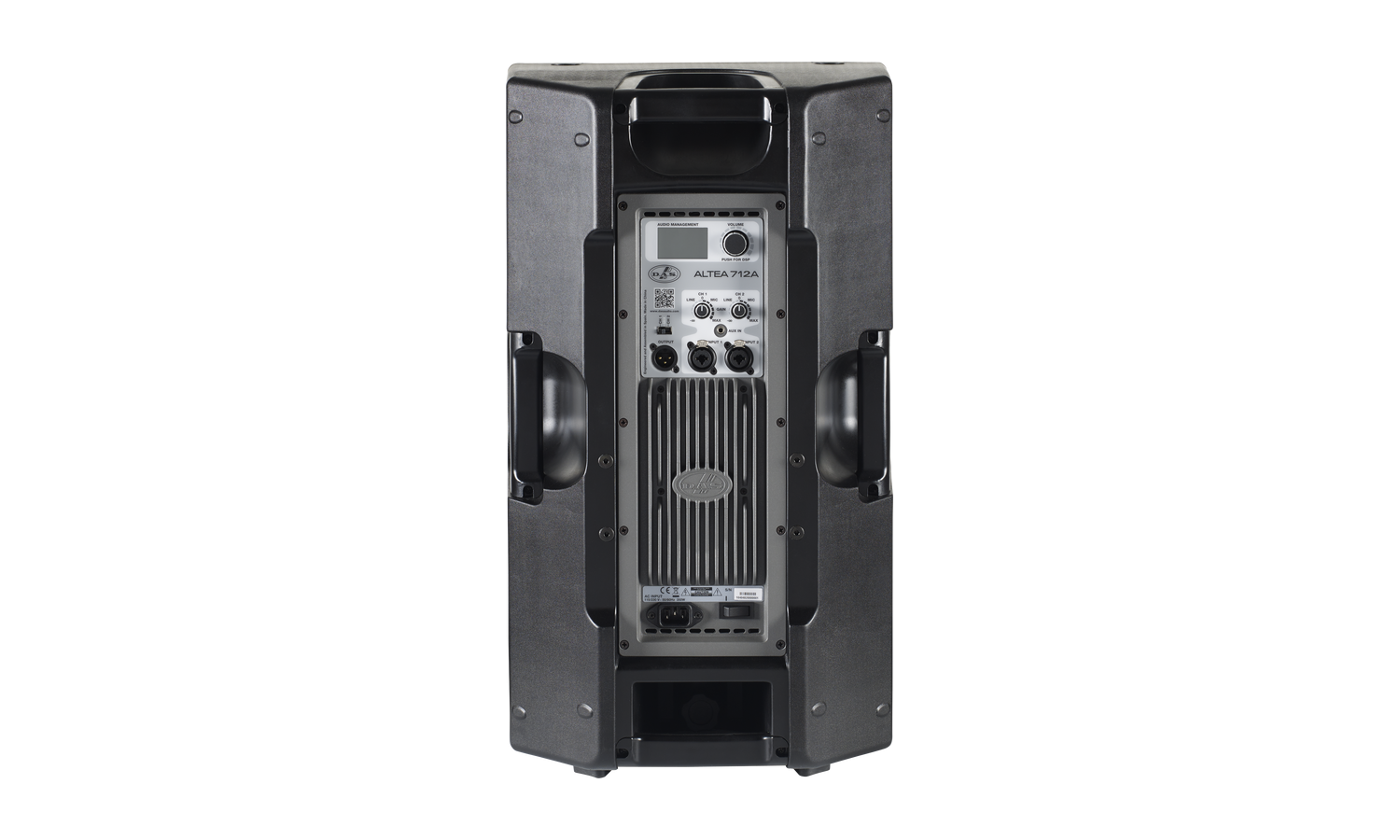 Das ALTEA-712A Cassa attiva 12" a 2 vie 750w, 130 db90°x60°, in polipropilene