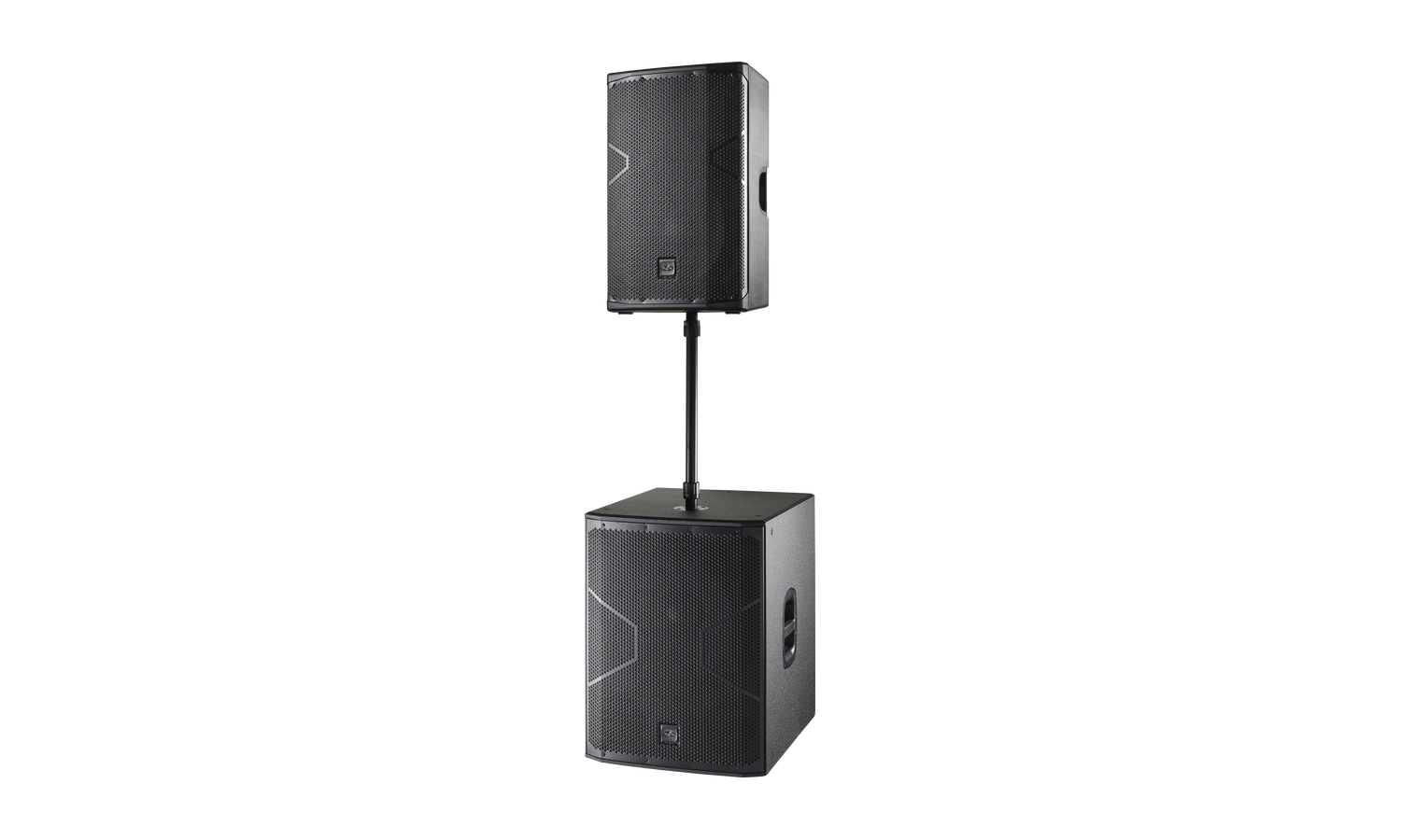 Das ALTEA-715A Cassa attiva 15" a 2 vie 750w, 132 db- in polipropilene - nera
