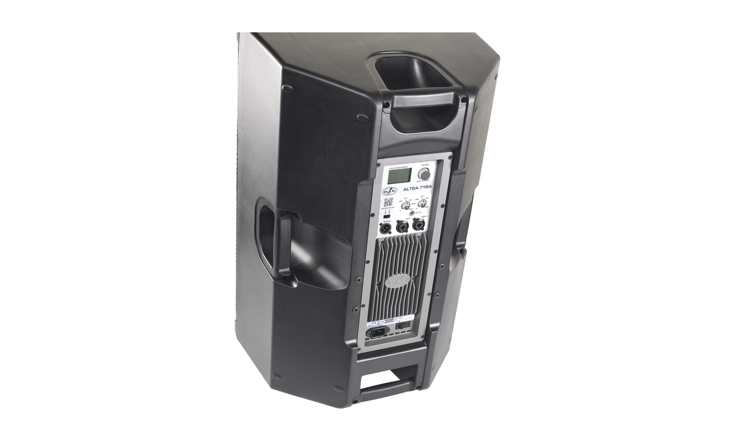 Das ALTEA-715A Cassa attiva 15" a 2 vie 750w, 132 db- in polipropilene - nera