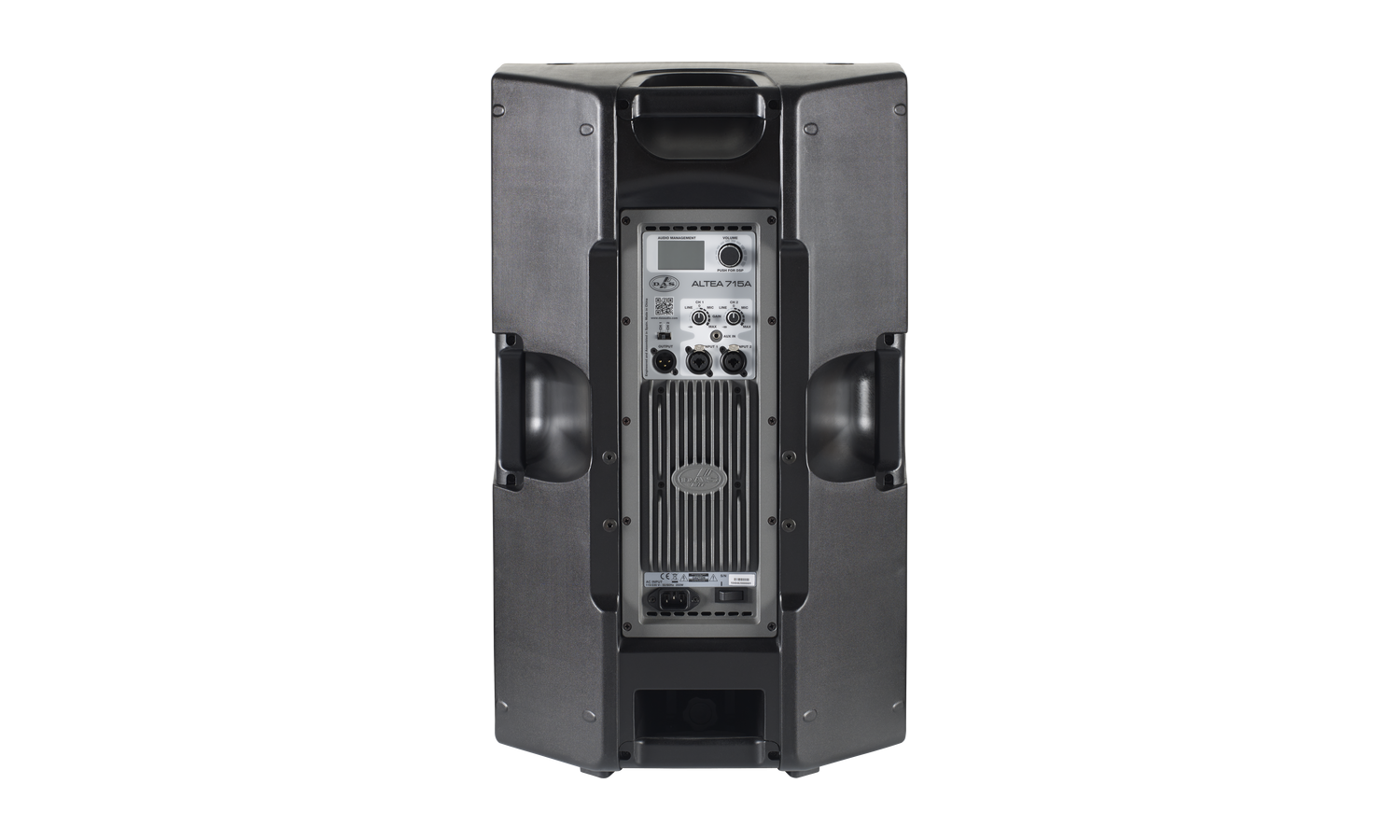 Das ALTEA-715A Cassa attiva 15" a 2 vie 750w, 132 db- in polipropilene - nera