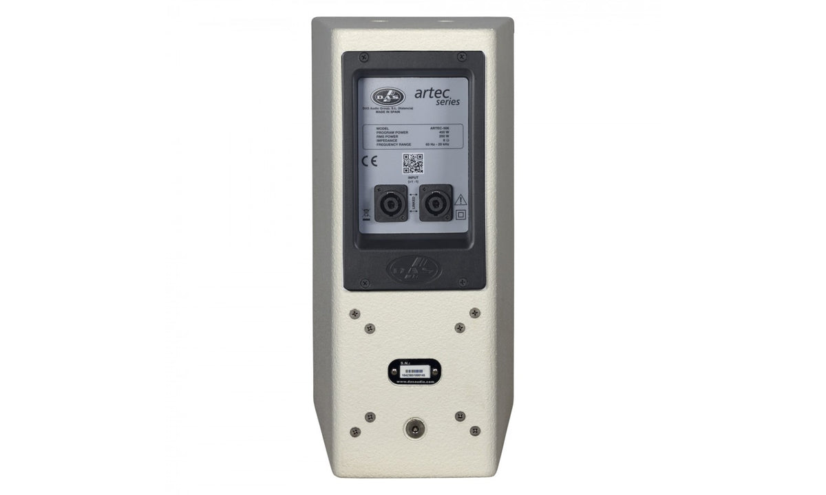 Das ARTEC-506-W Cassa passiva a 2 vie 200w, 6" 8 ohmemiss. 80°x80° col. bianco