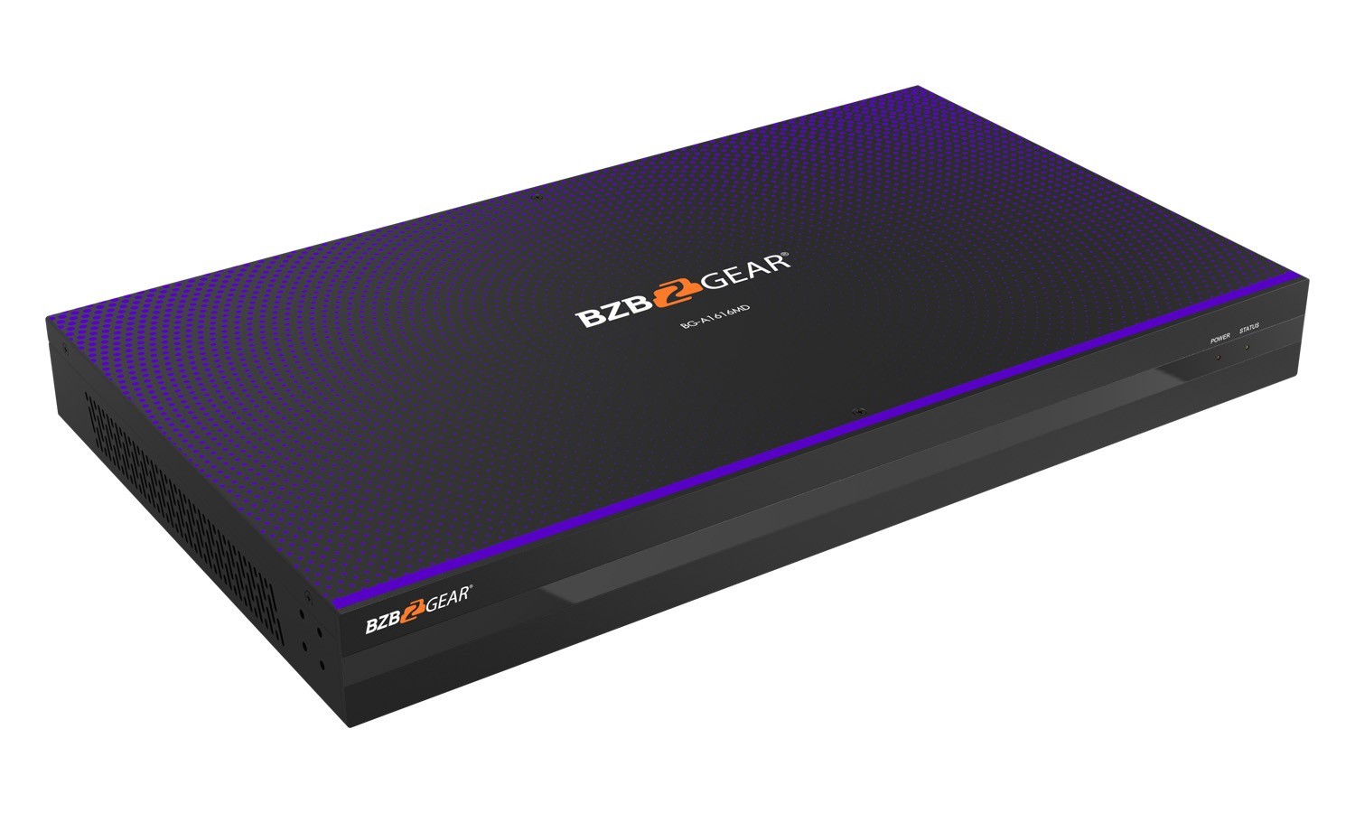 Bzbgear BG-A1616MD 16x16 audio dsp con 4 dante in/out4 dante in out