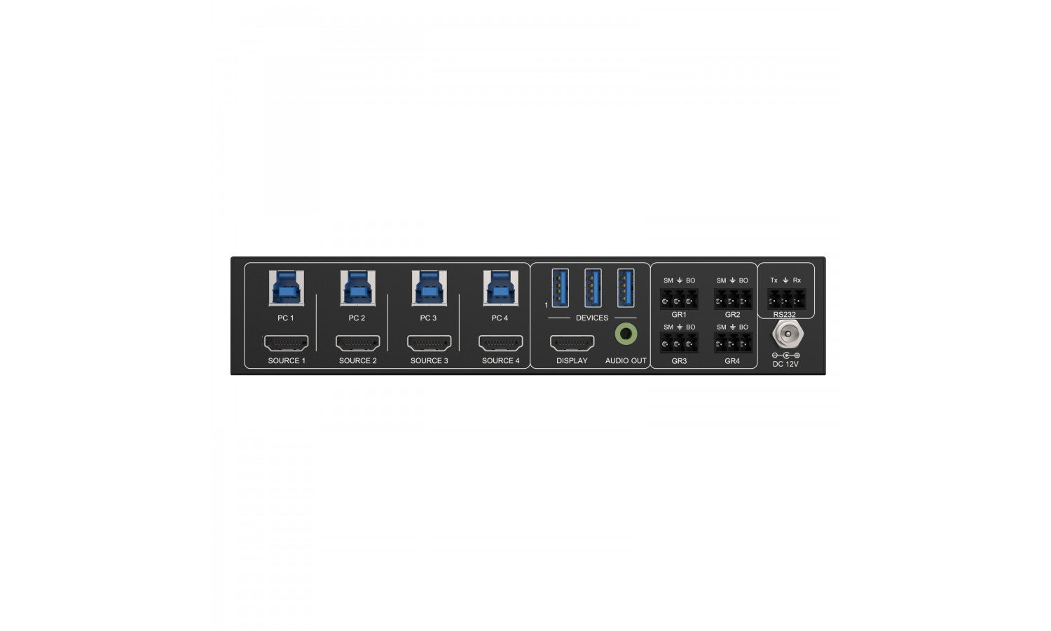 Bzbgear BG-UHD-KVM41 Switcher kvm e hdmi a 4 porte