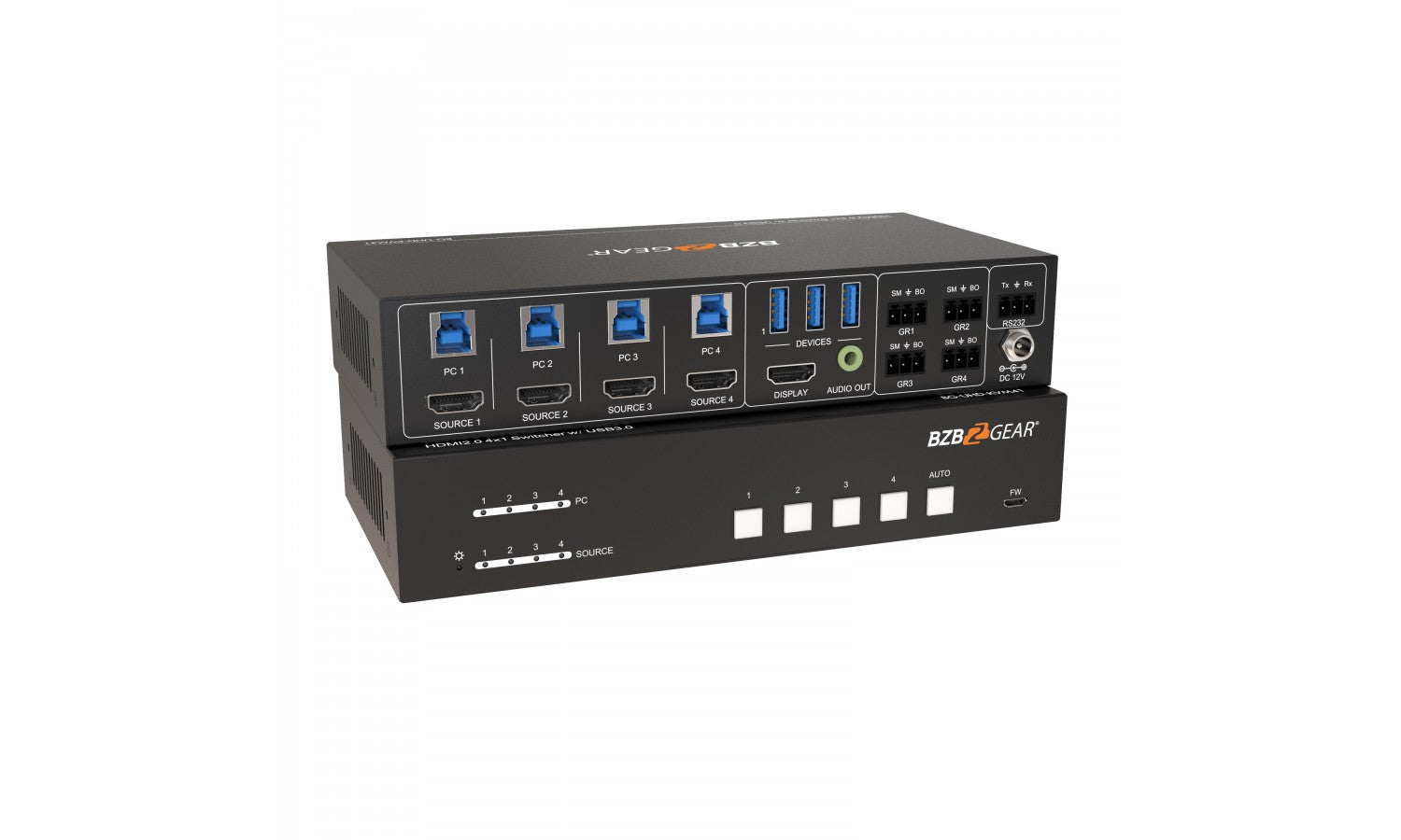 Bzbgear BG-UHD-KVM41 Switcher kvm e hdmi a 4 porte